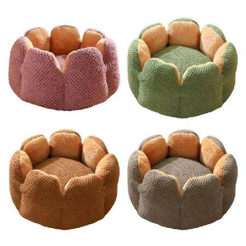 Cactus Flower Pet Bed Warm Cushion House Warm Dog Winter