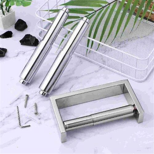 3 Pcs Toilet Paper Holder Stand Towels Shelf Bathroom