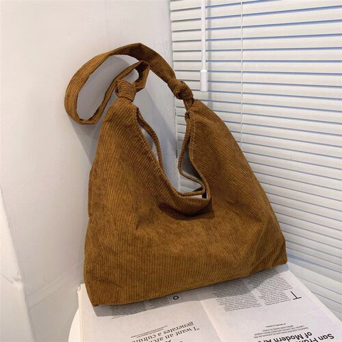 Japanese Style Corduroy Canvas Bag Ins Student ShoulderHandh