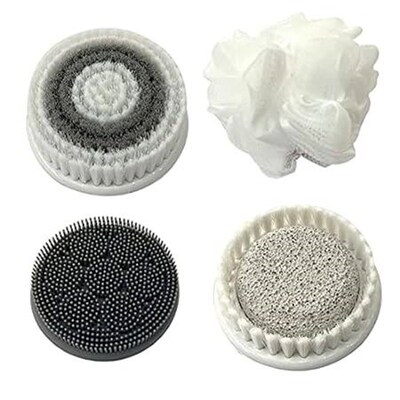 Blushly Replacement Heads, 4 Cleansing Exfoliating Body B