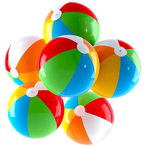 Rainbow Beach Balls Inflatable Swimming Summer Water Games