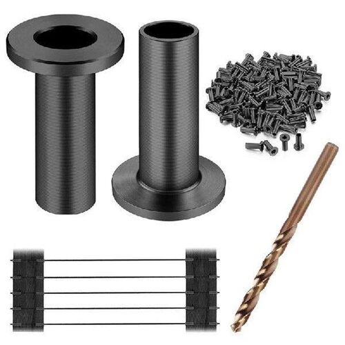 80 Pack T316 Stainless Steel Black Protector Sleeves For