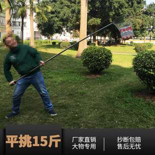钓鱼抄网网头折叠防挂大物捞鱼网兜抄网圈30不锈钢抓鸡抄网杆