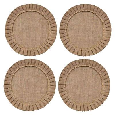 Placemats+Set+Thicken+Round+Farmhouse+Placemat+Non-slip