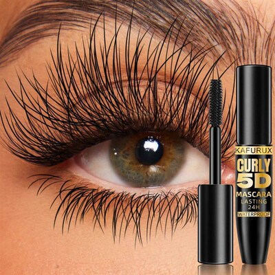 5D Black Waterproof Mascara Lengthens Eyelashes Extension Th