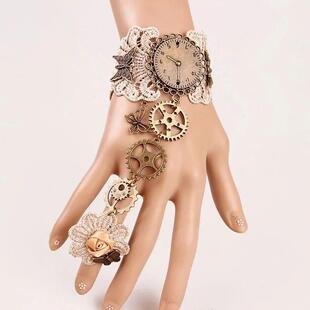 Wanita Antik Steampunk Sarung Tangan Manset Pergelangan Tang