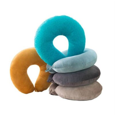 U Shaped Memory Foam Neck Pillows Soft Travel Pillow Massage