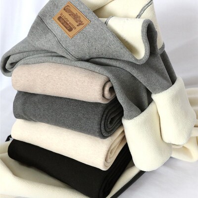 Womens Winter Leggings Thermal Velvet Cotton Slim Tights wi