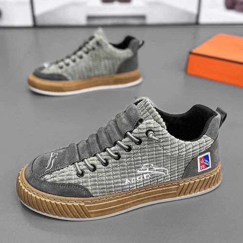 Mens Shoes New Autumn and Winter Corduroy 1 Slip-on Lazy S