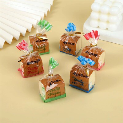 4pcs/Pack Creative Toast Shape Rubber Erasers, Bread Pencil