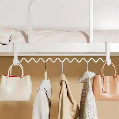 Closet+Hangers+Space+Saver+Bedside+Clothes+Hook+Rack+Metal