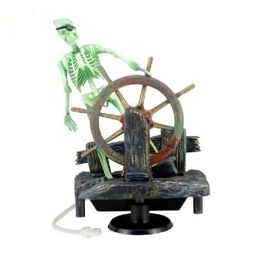 new Aquarium Resin Skull Decorations with Air Hose Small