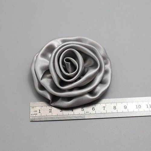 Satin Curly Flower Satin Handmade Flower Stereo Artificial