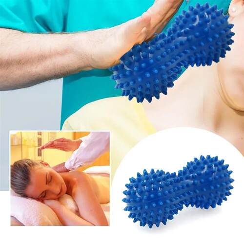 Foot Massage Roller Peanut Double Lacrosse Spiky Ball Myofas