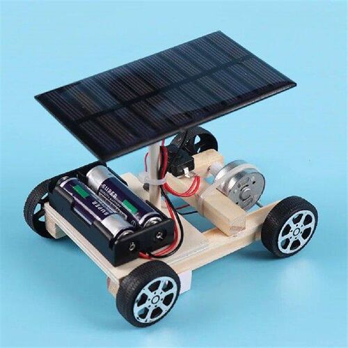 Solar Car Model DIY Kit Invention Toys School Physics