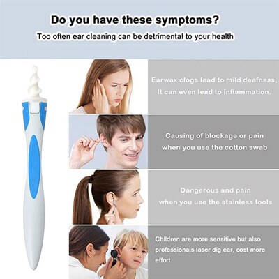 Ear Cleaner Spiral Soft Swab Pick Tool Set 16pcs Ear Wax Rem