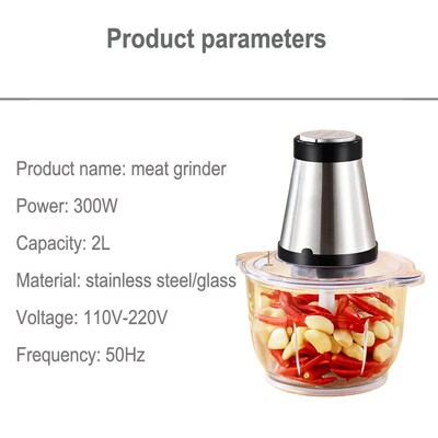 2L juicer meat grinder food processor mixer blender