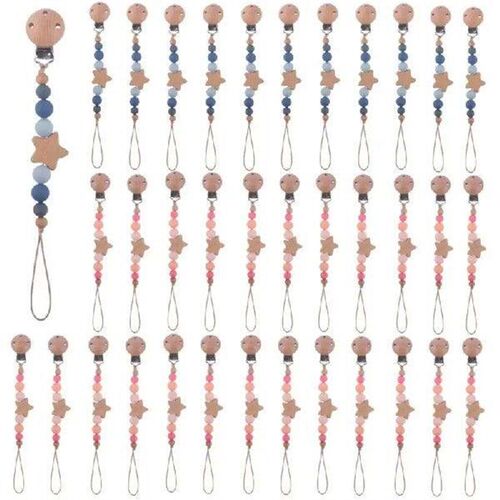 New Custom Name Wooden Personalized Baby Pacifier Chain