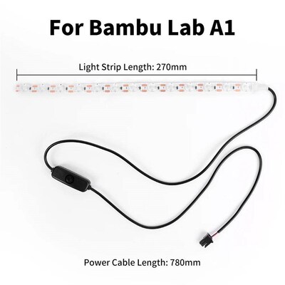 Upgrade Led Light Strip For Bambu Lab A1/A1mini Ra95 Fill Li