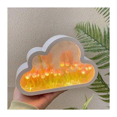 Tulip Night Light Bedroom Lamp Simulation Flower Night