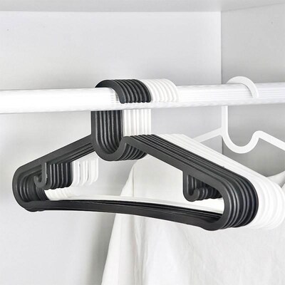 ikea hanger no trace hanger wardrobe black white clothes