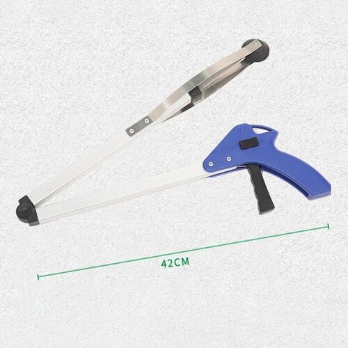 1pc Folding Household Garbage Picker Alloy Trash Grabber Was