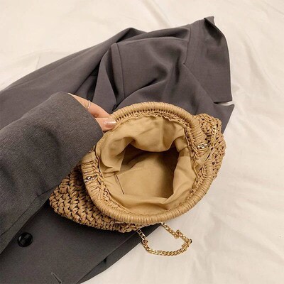 2024 Summer New Straw Weaving Crobody Bag Fahionable and Cau