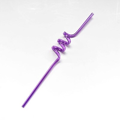 Foodgrade Creative Stylish Straws Bendable Spiral Party Stra