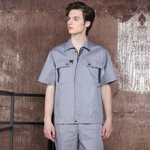 Yiyang Jiuyuan Summer Short-sleeved Work Clothes Suit Mens