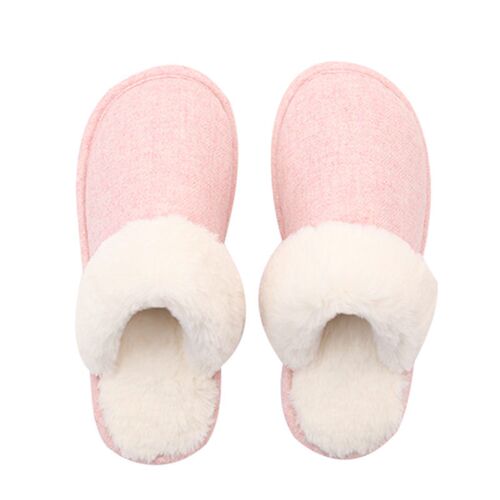 Cotton Slippers For Women Indoor Thick Sole Warm Home Slippe