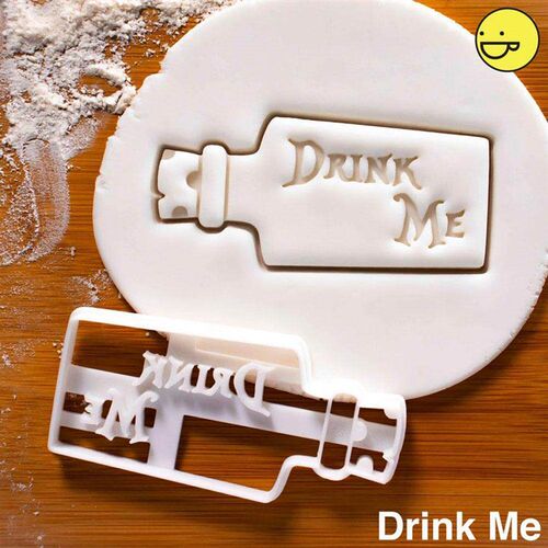 Eat Me Cake Cutter Alice In Wonderland Crazy Teapot Drink Me