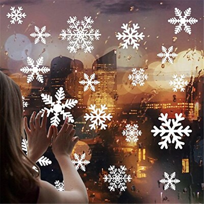 Christmas decoration snow static sticker window glass sticke