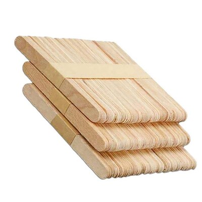 50 PCS Natural Wood Popsicle Sticks Wooden Popsicle Stick Ho
