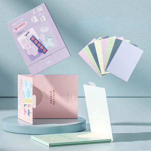 100pcs/set Facial Oil Blotting Paper Matte Face Wipes Oil Co