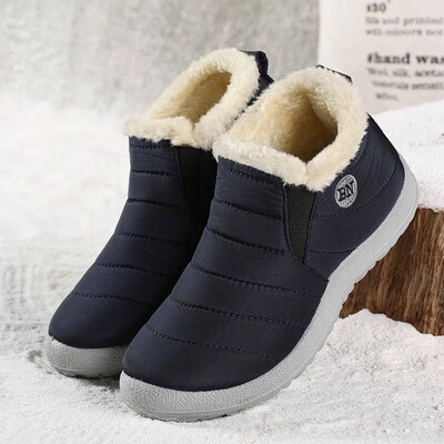Men Boots Snow Fashion Shoes Man Casual Mens Winter Shoes M