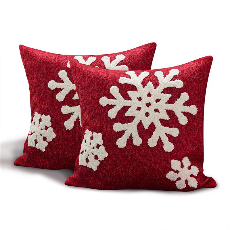 New Christmas embroidered pillow cushion cover 45x45cm - 实物图