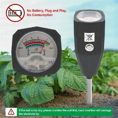 Soil PH Tester Sensor PH Moisture Meter Garden Portable