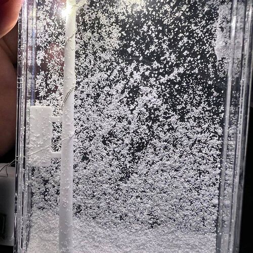 Snowflake Flowing Small Night Light Diy Material Snow Scene