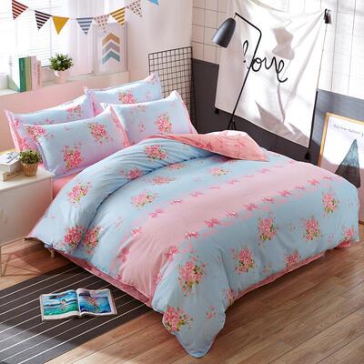 Bed sheet quilt cover spring and summer home textile four