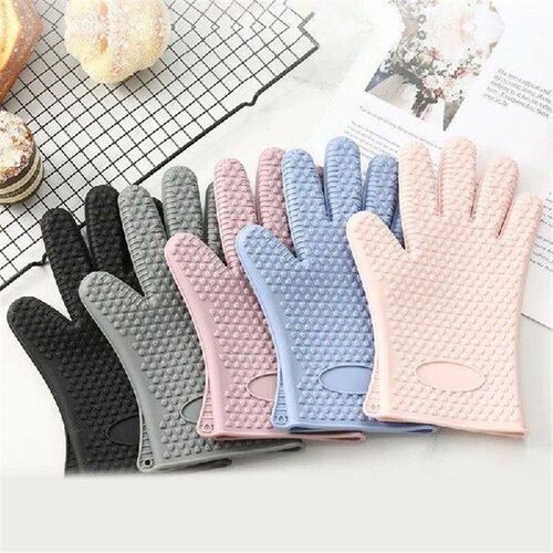 Anti-scald Oven Gloves Thickened Silicone Insulation
