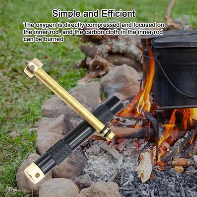 Metal Fire Piston Fire Starter Survival Fire Starters For