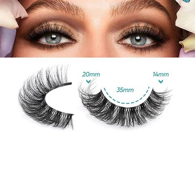 10 Pairs False Eyelashes 6D Super Fluffy Wispy Faux Mink Eye