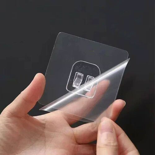 1-20pcs Transparent Self Adhesive Hooks Hanging Holder Shelf