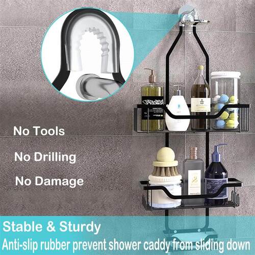 over the shower head caddy, Hanging Shower Organizer - 3-Tie