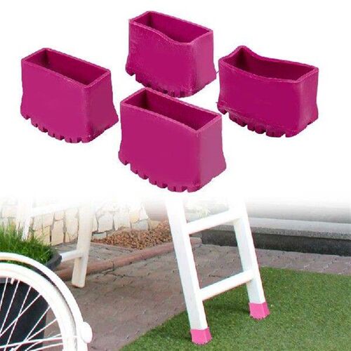 1PC Rose Red Ladder Feet Cover Leg Protector Cushion Covers