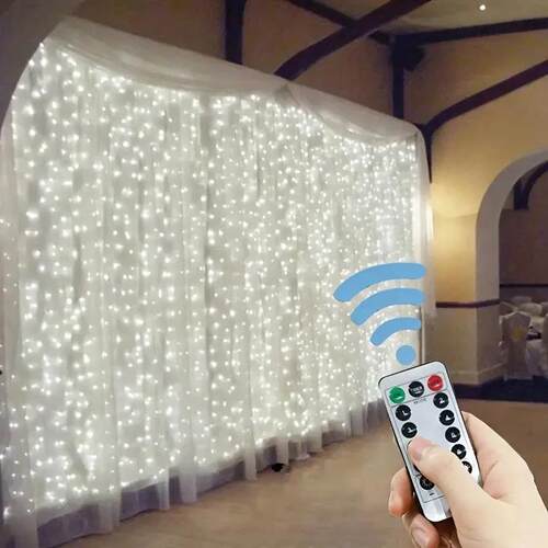 3/4/6m Curtain LED String Lights Garland USB Festoon Remote
