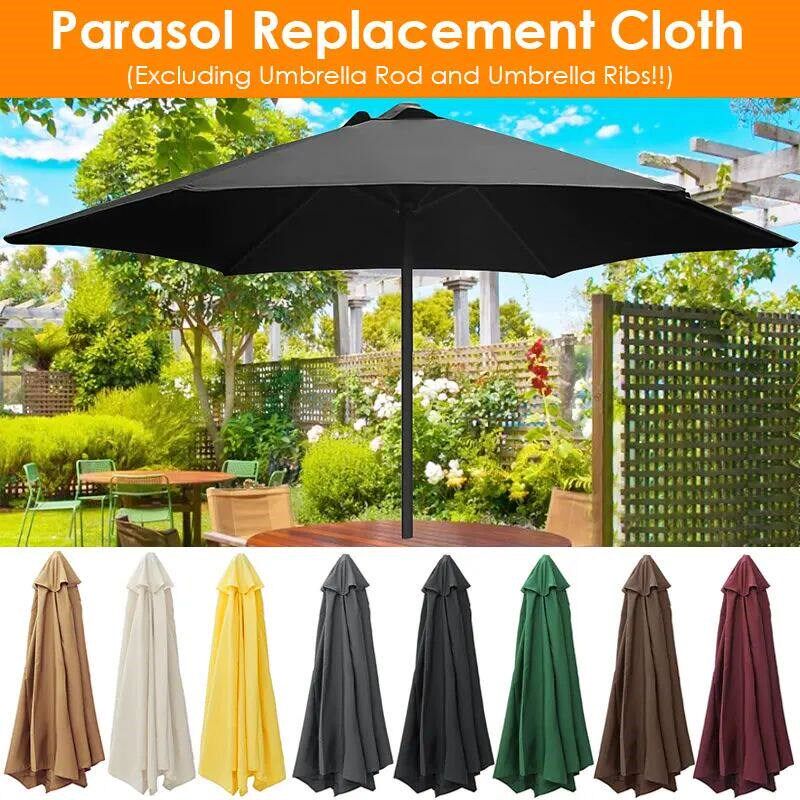 2/2.7/3M Parasol Replacement Cloth Without Stand Parasol Umb