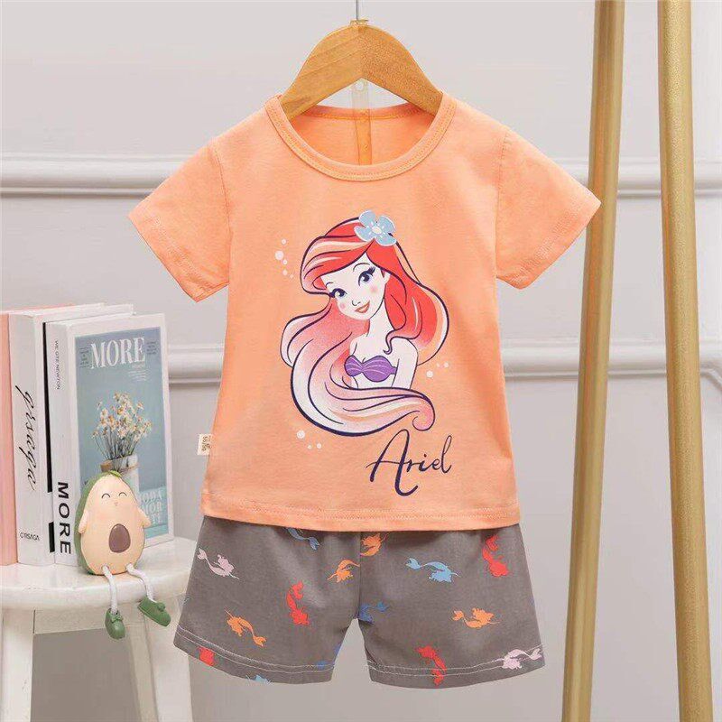 Summer Pyjamas Set For Girls Newest Sleeping clothes Kids Un - 实物图