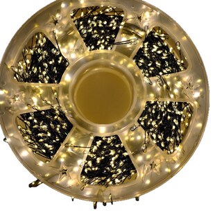 light colorful string decoration lights courtyard Christmas