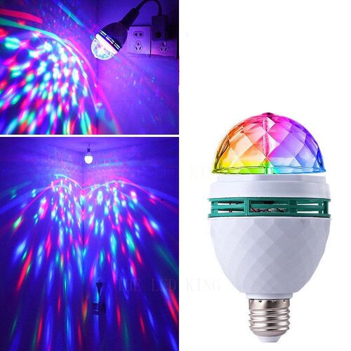 Birthday Party E27 Colorful Auto Rotating LED Stage Light